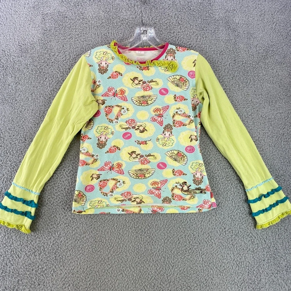 Oilily Shirt Youth L Multicolor No Size‎ Tag Check Measurements Boho Creative